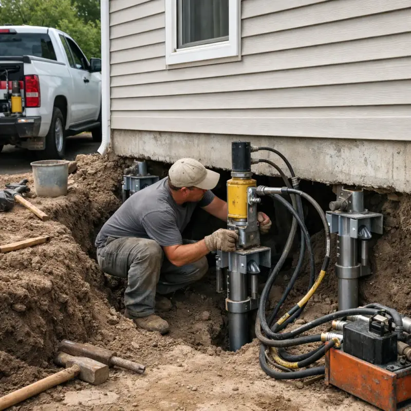 Helical Pier Installation Manassas